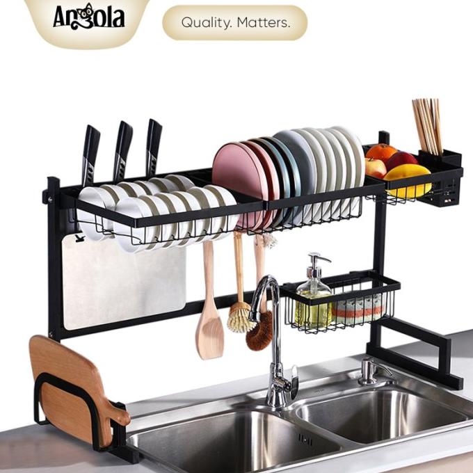 Angola Rak Piring Wastafel G01/G05 Stainless Rak Dapur Serbaguna