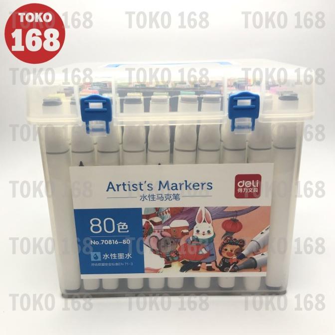 

Deli Sketch/Water-based Marker/Spidol Sketsa 70816 80 Warna (SET)