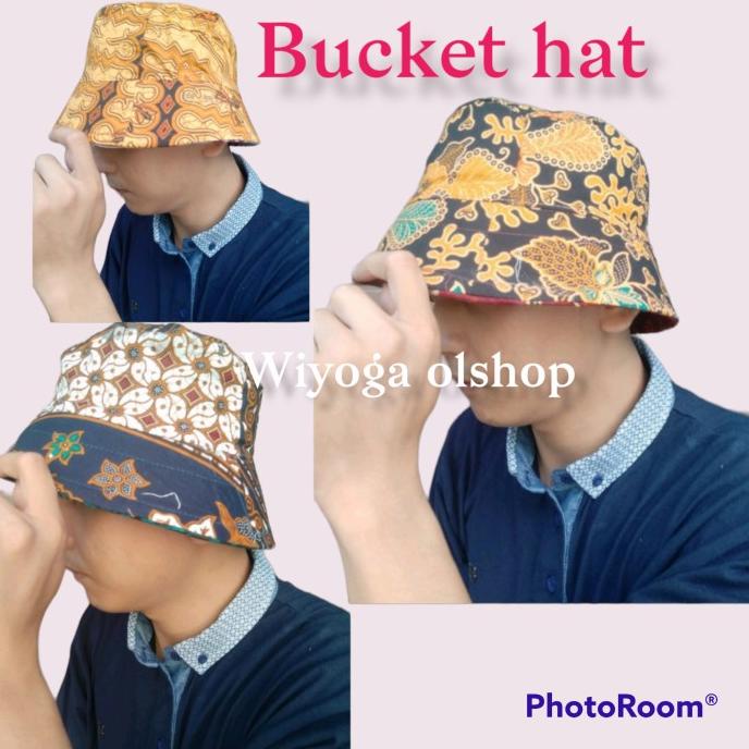 Termurah Bucket Hat Batik Jogja Topi Batik Bolak Balik Topi Pantai