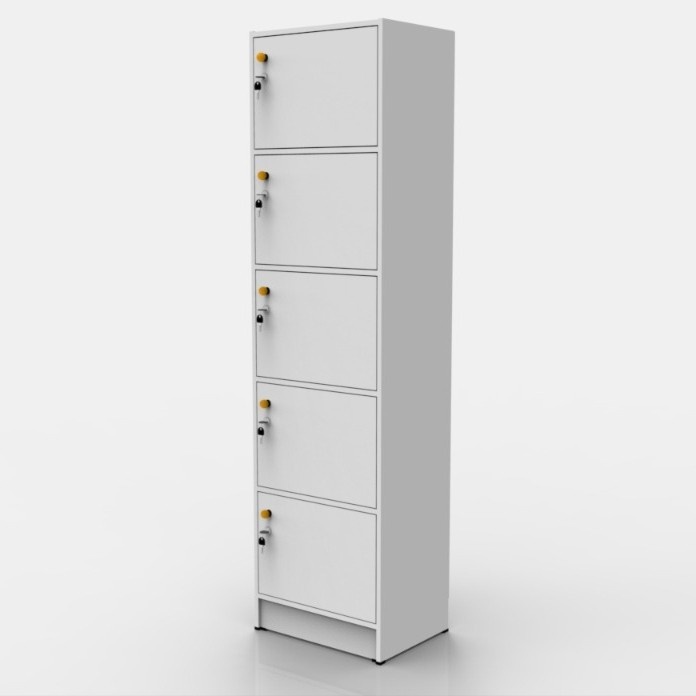 Rak Buku Lemari Serbaguna Full Kunci Loker Kayu Minimalis Dengan Pintu