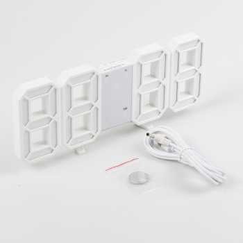 N898U Jam Dinding / Meja Digital Led Alarm Clock Bisa Tenaga Usb / Baterai A9087