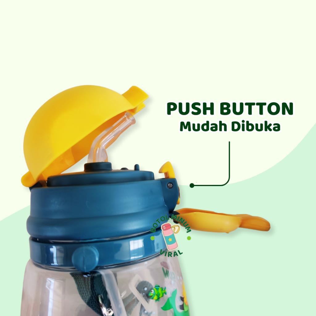Botol Minum Anak TK SD Anti Tumpah Kecil Tali Panjang Sedotan Viral Best Seller