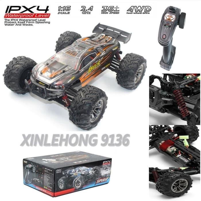 Mobil RC Offroad XinLehong 9136 1/16 Monster Truck 4WD RTR VS 9125