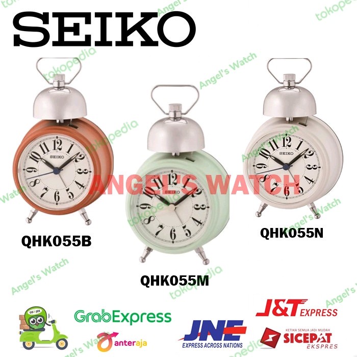N898U Jam Weker Seiko Qhk055 Nyaring Kencang Kring A9087