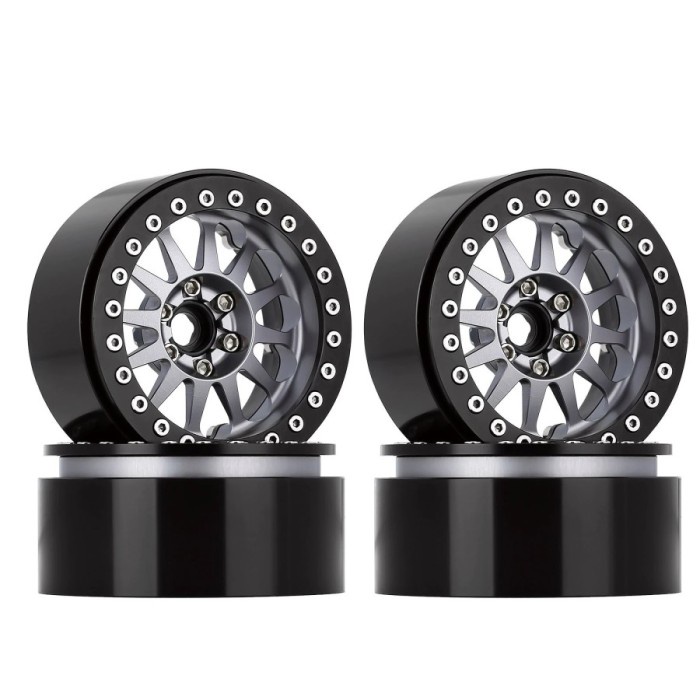 VELG 2.2 ALLOY BEADLOCK 12 SPOKE 1/10 RC ROCK CRAWLER SCX10