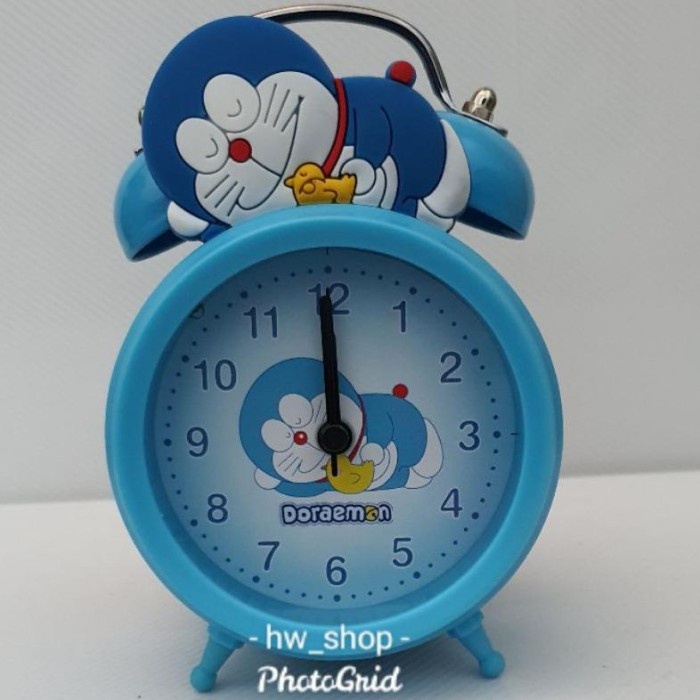 N898U Jam Beker Kring Keropi . Jam Beker Karakter Doraemon . Jam Meja Jam A9087