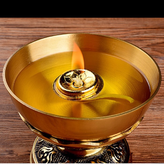 [Ready] Trillionca 2Pcs Holder Sumbu Lampu Minyak Untuk Buddha [Lampu]