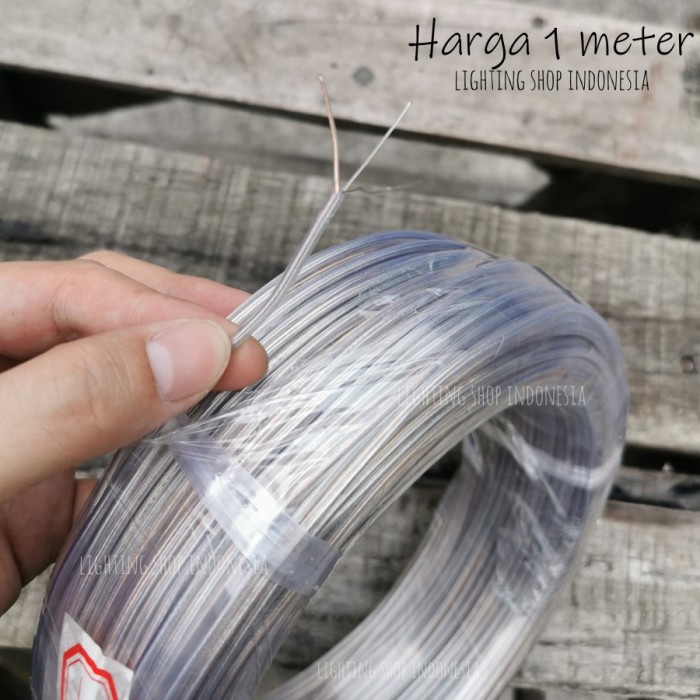 [Ready] Wo484 Kabel Bening Transparan Sling Stainless Untuk Lampu Gantung [Lampu]