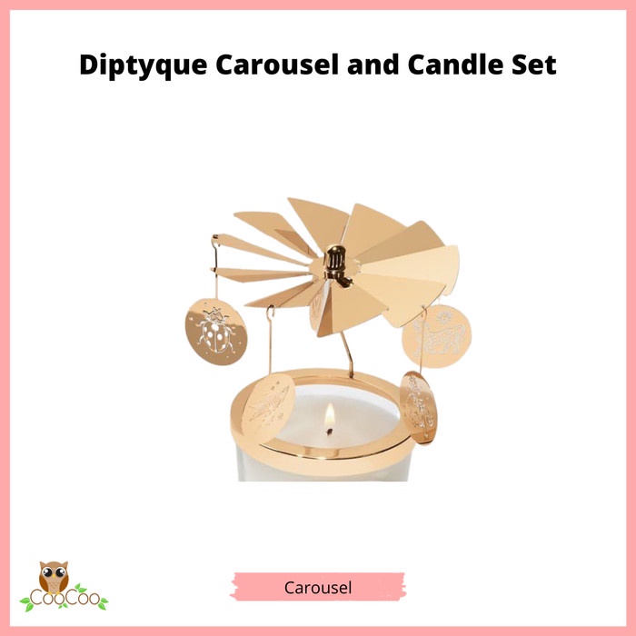 Terlaris Diptyque Carousel And Candle Set