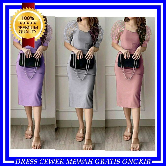 Baju Pesta Wanita Party Dres Korea Gaun Diatas Lutut Baju Atasan Pesta Kondangan Dreas Korea Drez El