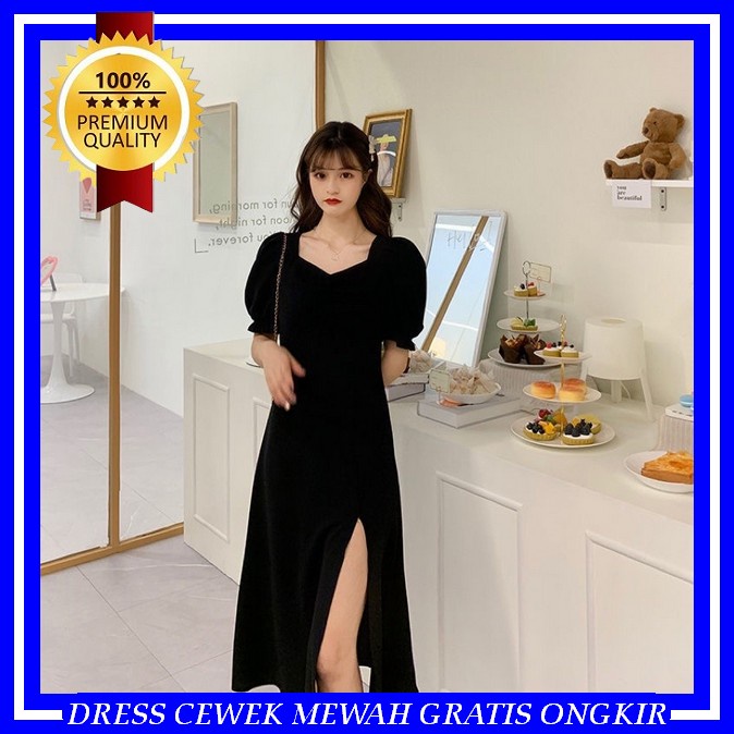 Dress Kondangan Non Hijab Remaja Dreas Dewasa Gaun Ultah Baju Pesta Wanita Party Dres Korea Gaun Dia
