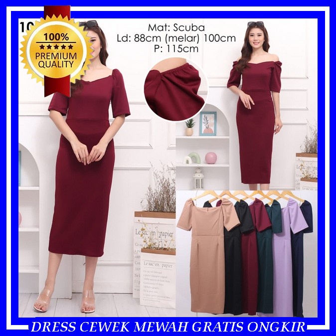 Baju Pesta Wanita Party Dres Korea Gaun Diatas Lutut Baju Atasan Pesta Kondangan Dreas Korea Drez El
