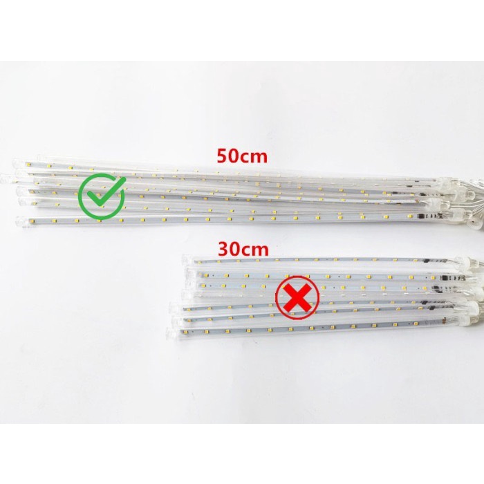 [Ready] Terlaris Lampu Led Meteor Tube Rain Warmwhite Kuning Natal Dekorasi [Lampu]