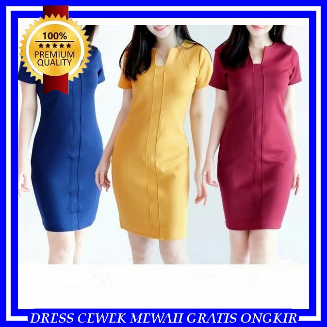 Dress Pesta Wanita Elegan Party Dress Premium Baju Cewek Kekinian Korea Style Sexy Dreas Elegan Atas