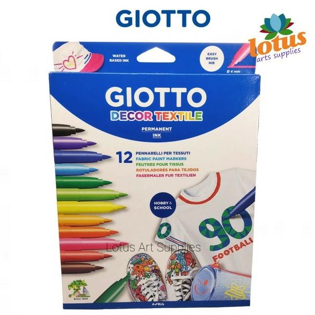 

Giotto Decor Textile Set 12 Warna / spidol kain