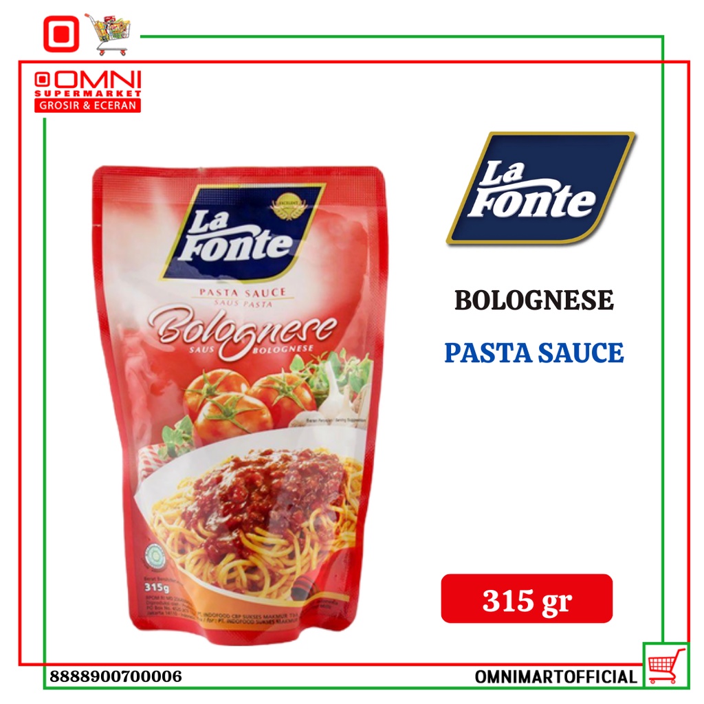 

La Fonte Pasta Sauce Saus Bolognese 315g