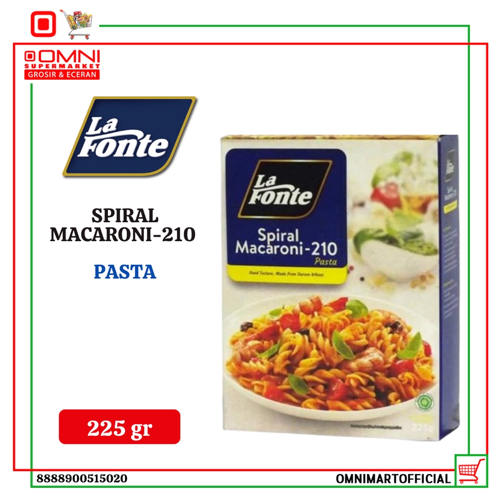 

La Fonte Makaroni Spiral Macaroni Box 225g