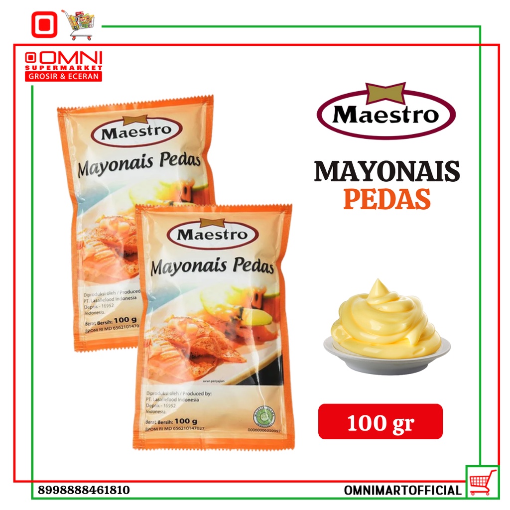 

Maestro Mayonais Pedas Sachets 100g