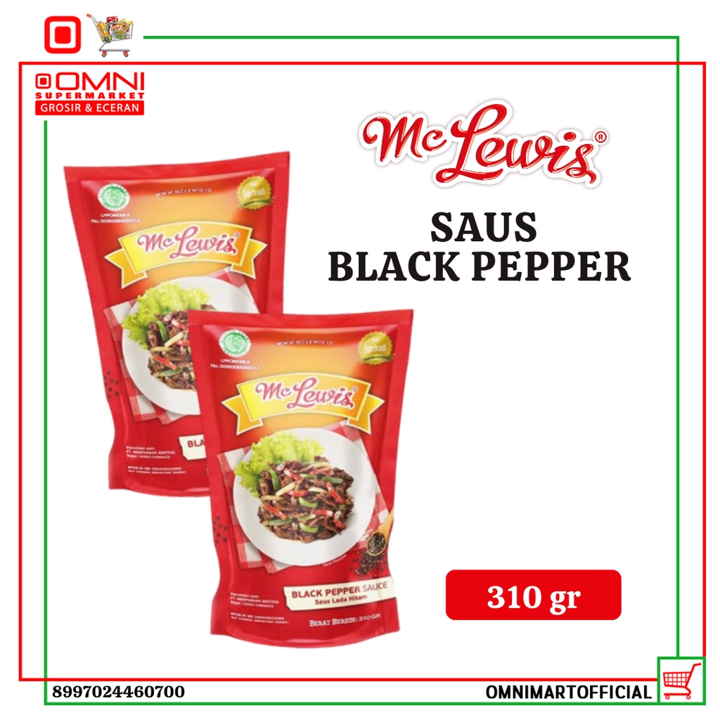 

Mc Lewis Saus Black Pepper 310 Gr