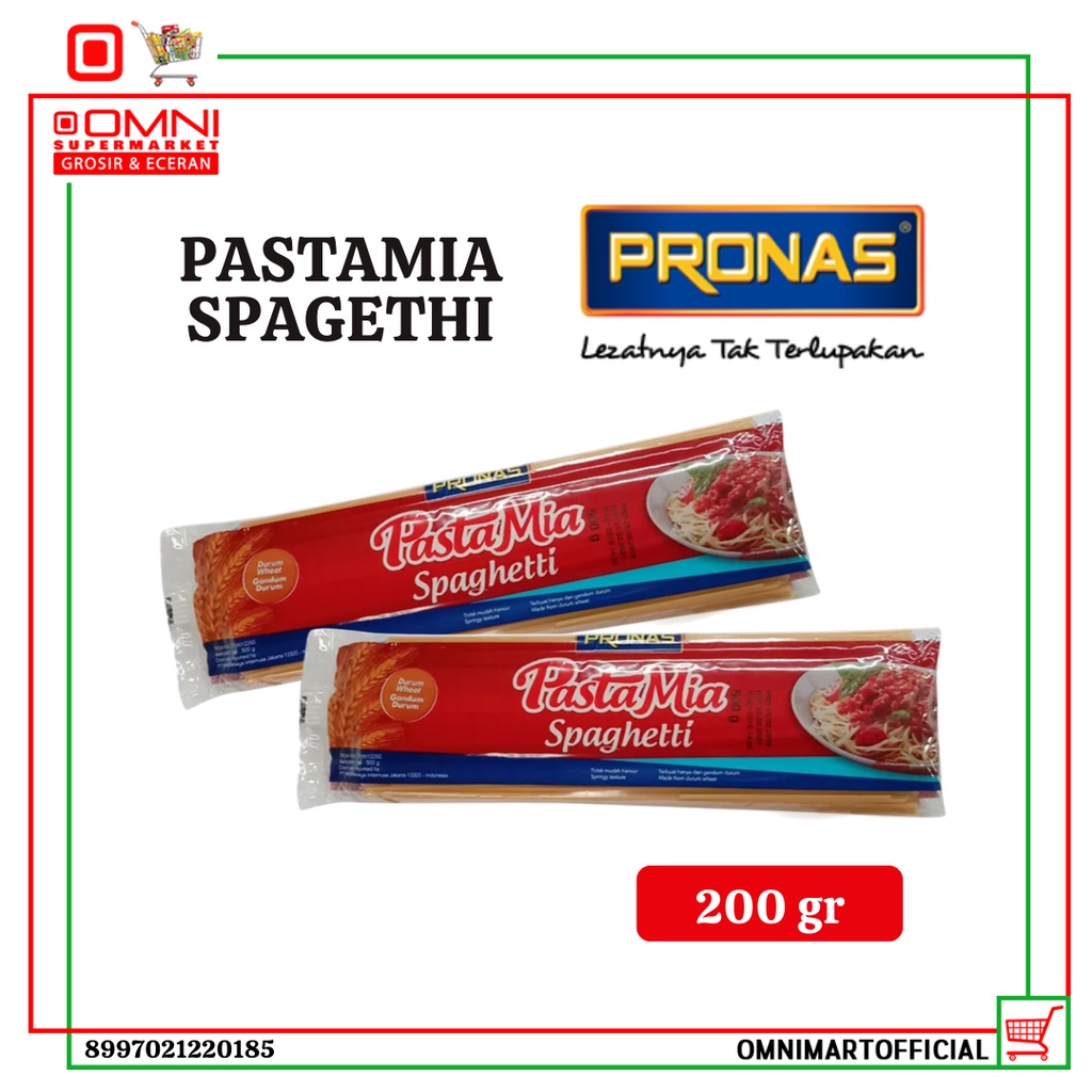 

Pronas Pastamia Mie Spagheti 200 Gr
