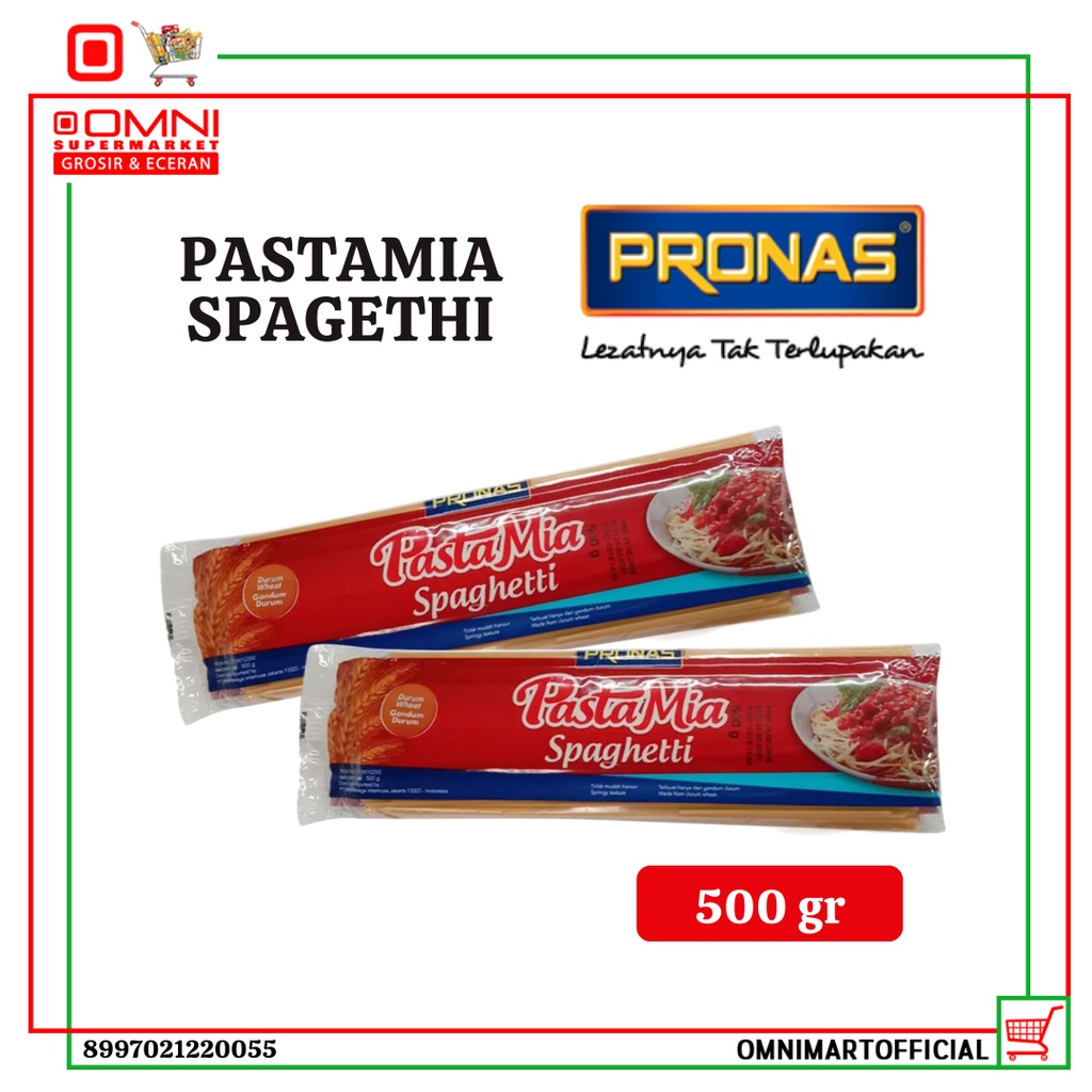 

Pronas Pastamia Mie Spagheti 500 Gr