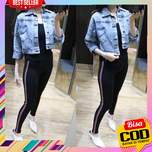 Jaket Jeans Sekolah Jin Distro Oversis Jacket Dewasa Wanita Crop Murah Hoodi Cewek Terbaru 2023 Prem
