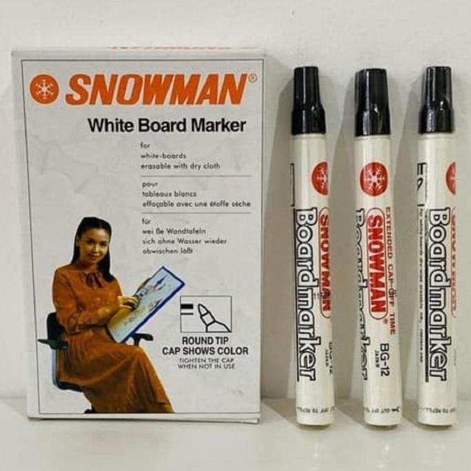 

Spidol Snowman White Board Warna Hitam