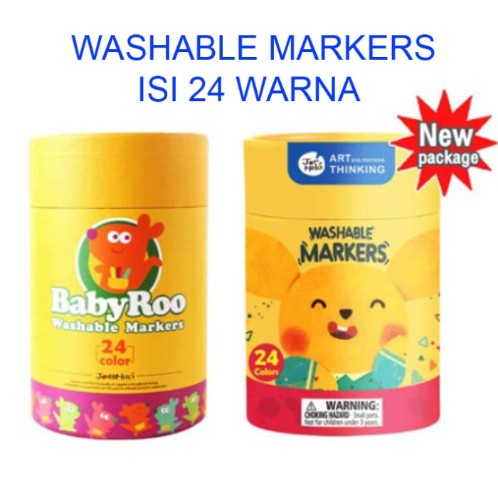 

Spidol Warna Spidol isi 24 warna Joan Miro Babyroo Washable Marker 24 color