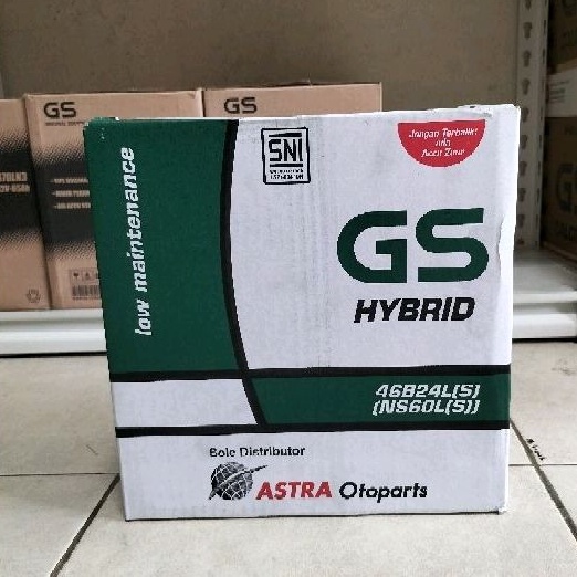 Aki Mobil Toyota Yaris, Vios, Altis GS Astra NS60LS Hybrid Aki Basah