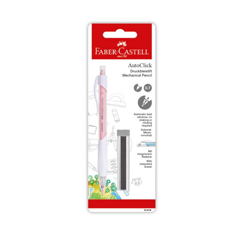 

(SET) PENSIL MEKANIK CETEKAN 0,5 + REFILL - FABER CASTELL AUTOCLICK
