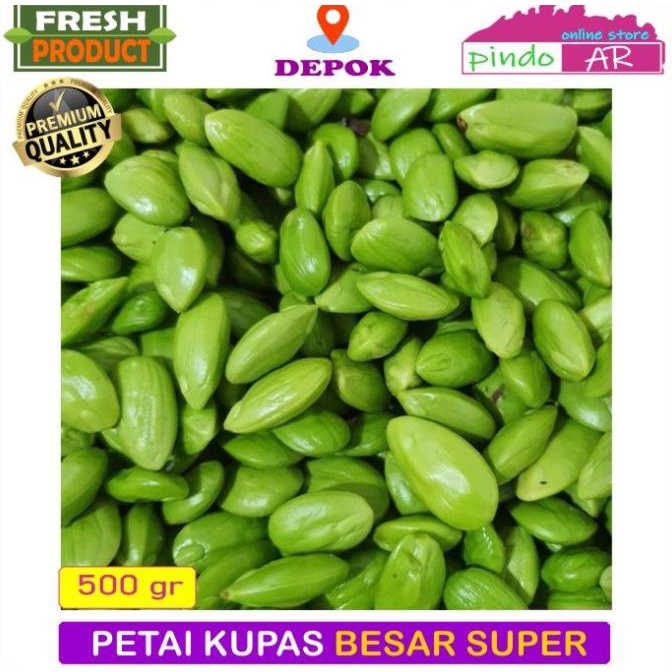 

PETAI KUPAS SEGAR DAN BESAR/ PETE SUPER PILIHAN 500GRAM