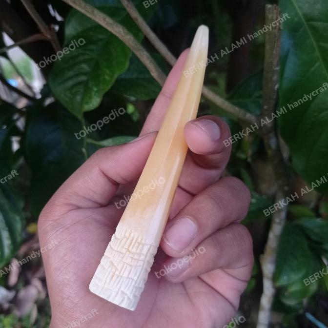 once pipa tulang iga duyung kristal model taring duyung berkualitas