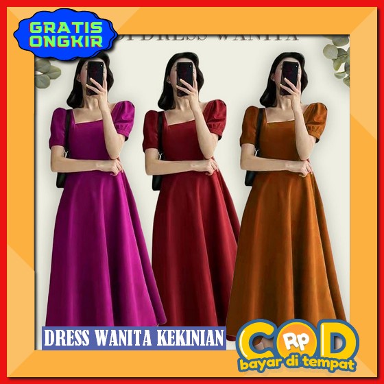 Dreas Kondangan Baju Pesta Wanita Party Dres Korea Drez Diatas Lutut Atasan Wanita Kekinian Korean S