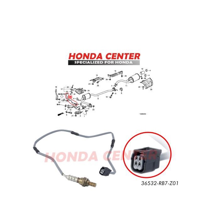 Sensor Oksigen Oxsigen O2 Bawah Freed Mobilio Brio