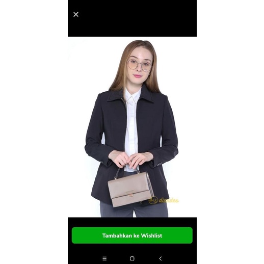 Baru Jaket Kerja Kantor Formal Wanita | Jasket Guru Semi Jas Wanita