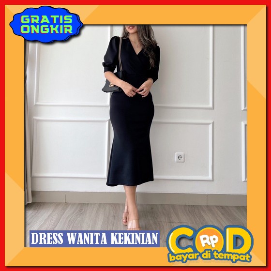 Dress Korean Style Pendek Untuk Jalan Jalan Driss Mewah Baju Atasan Pesta Kondangan Dreas Korea Drez