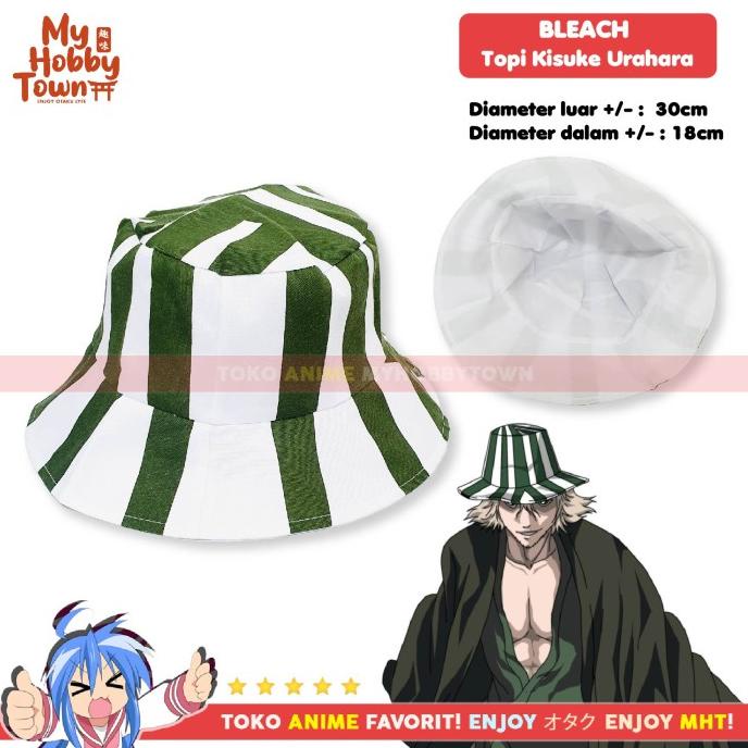 Terlaris Topi Anime Bleach Urahara Kisuke Cosplay Hat