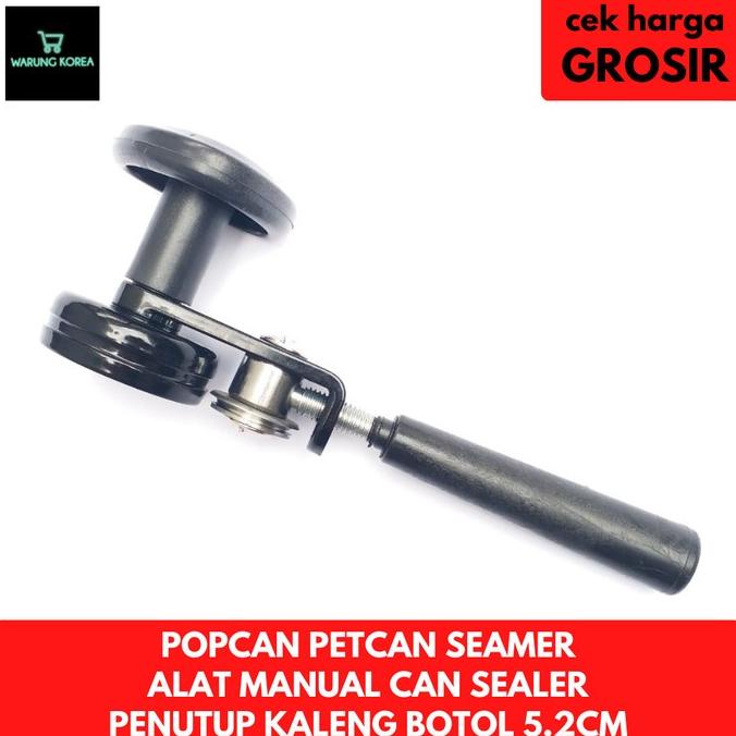 Can Sealer Seamer Alat Manual Penutup Kaleng Botol 5.2-5.5cm PET Can