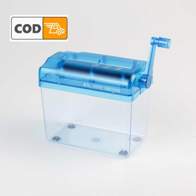 

Alat Penghancur Kertas Manual Kapasitas 4.5L Hand Paper Shredder Mini