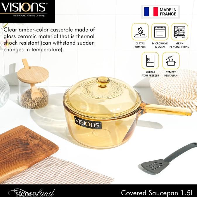 Visions Saucepan Panci Kaca Tempered Glass