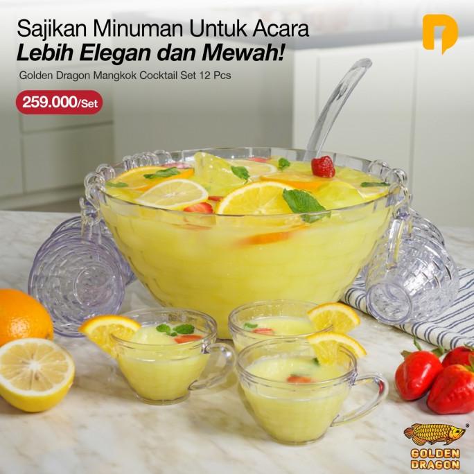 MMS Punch Set / Wadah Saji Mangkok Makanan Es Buah Cocktail Sayur Sop