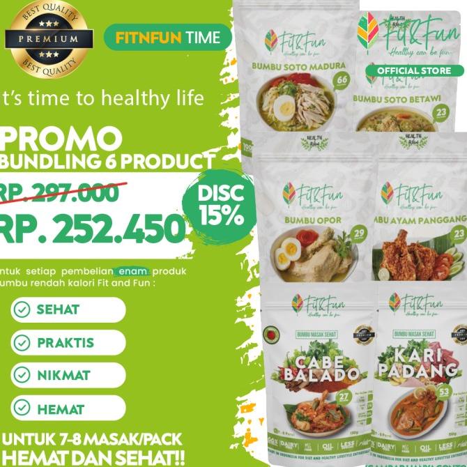 

PROMO FIT AND FUN BUMBU MASAK DIET SEHAT BUNDLING 6
