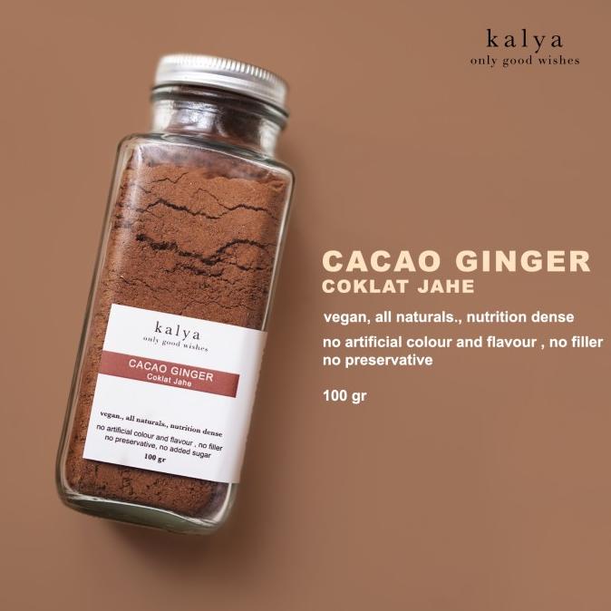 

raw cacao chocolate ginger organic , bubuk cokelat jahe organik