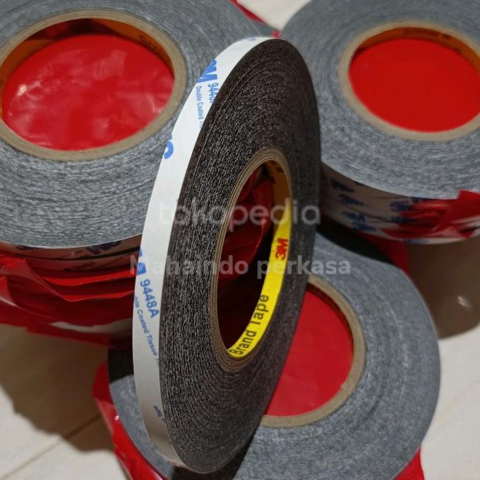 

3M 9448A Double Tape Karet List Bodykit / Tape List Hitam 8mm x 50m