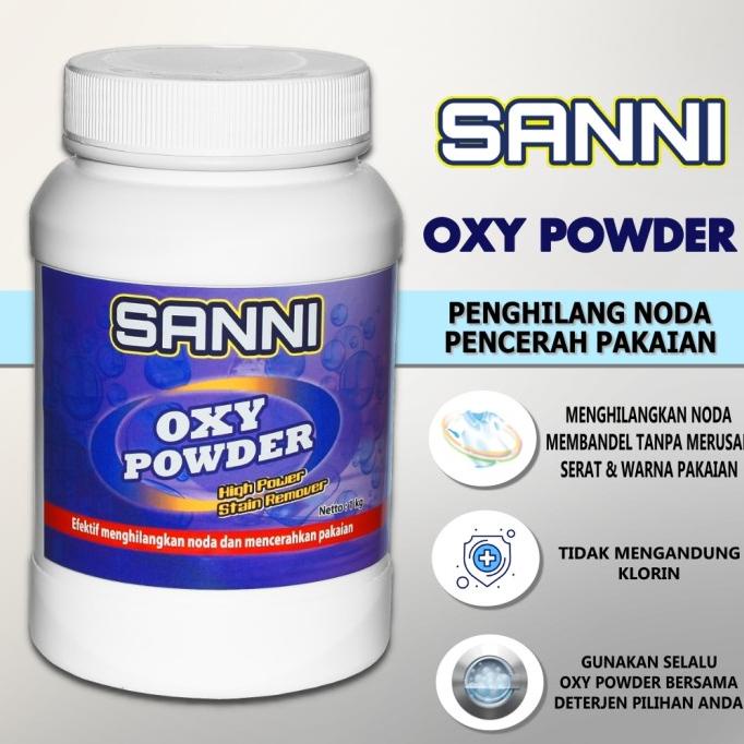 SANNI Oxy Powder Penghilang Noda Pakaian Deterjen Detergen Laundry 1Kg