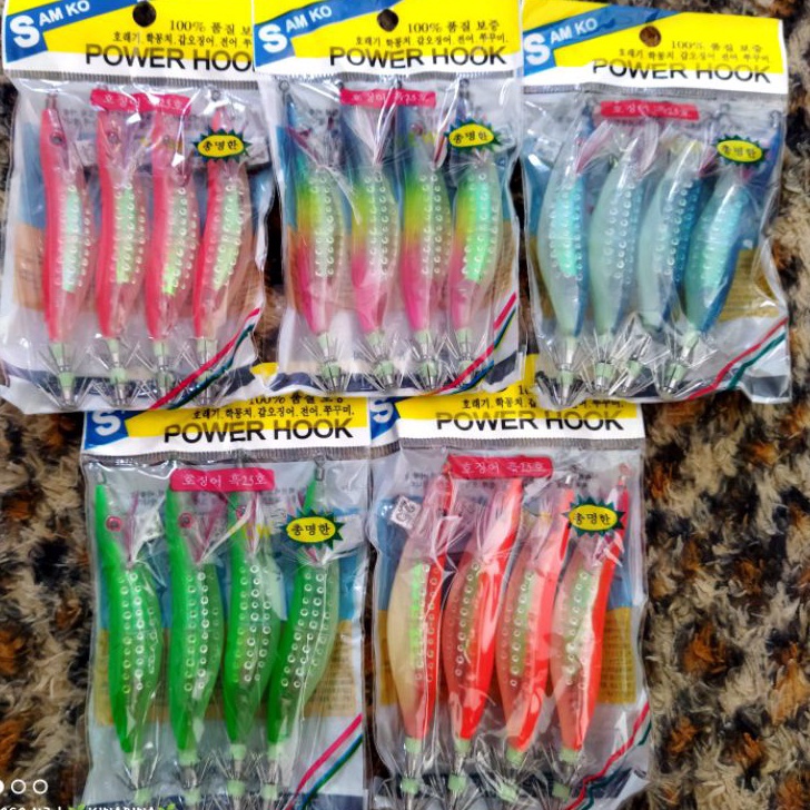 Berkualitas pancing cumi udang udangan samko power hook 2.5