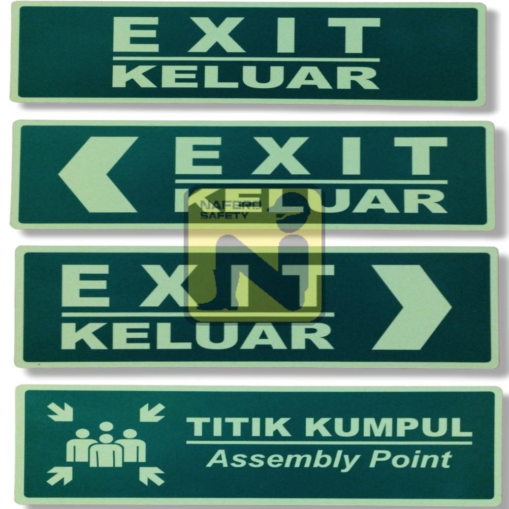 

Belanja Rambu Jalur Evakuasi Hijau. Posfor/Glow In The Dark. Acrylic 30X10 Cm Jbt