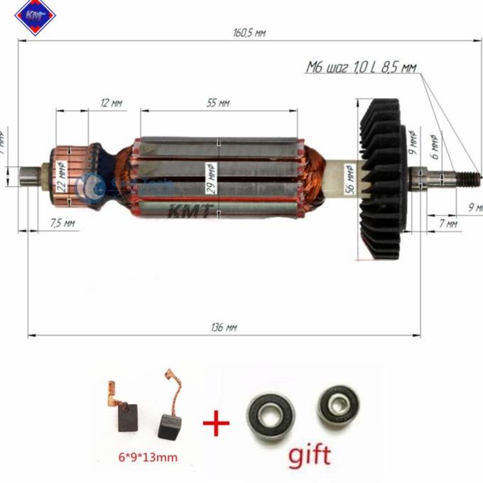 Armature Angker Ga4034 Makita For Mesin Gerinda Tangan 4" In Ga 4034