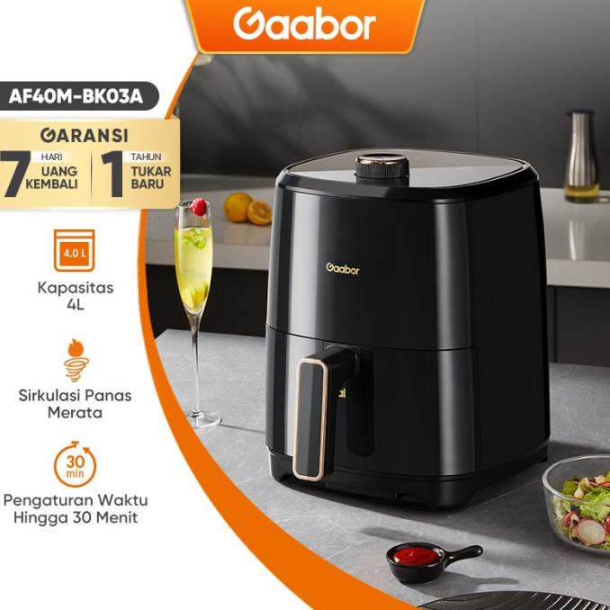 Gaabor Air fryer 4L Pengorengan Tanpa Minyak Low Watt