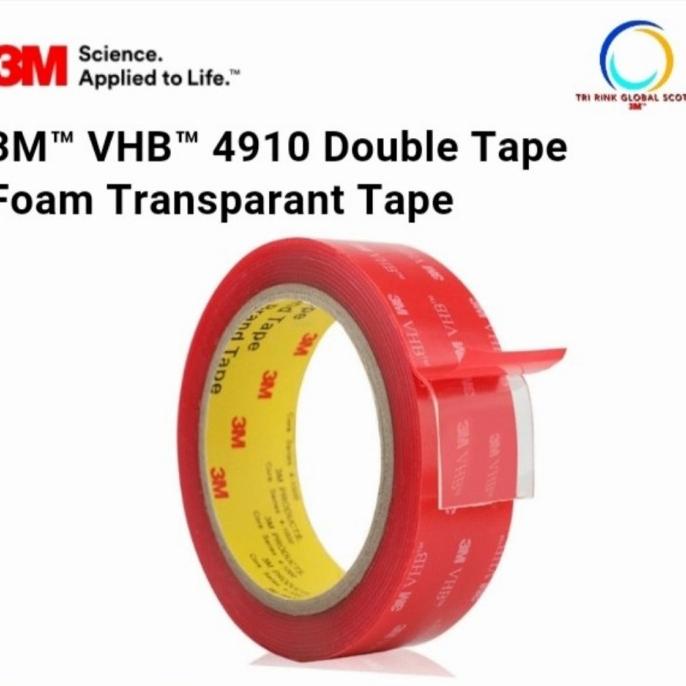 

3M Double Tape Jelly VHB 4910 Clear-Perekat 3M Origional 24mm x 4,5m